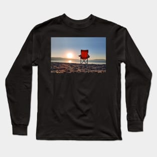 Sunrise behind the chair Long Sleeve T-Shirt